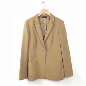 The Row Jacket Boyfriend Blazer Camel Cotton